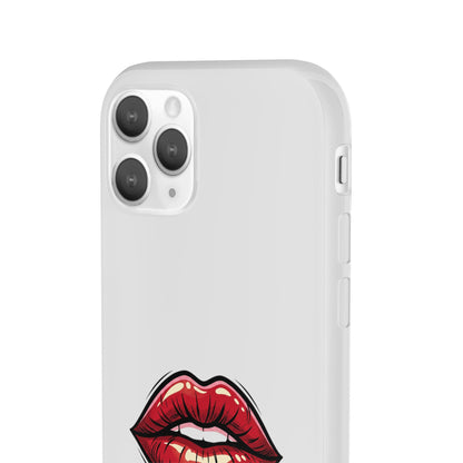 Phone Case — 'Good Girls Read Bad Books' Red Lips Slim Flexi Case