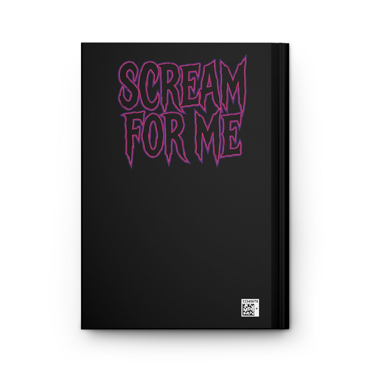 Scream For Me Hardcover Blank Journal
