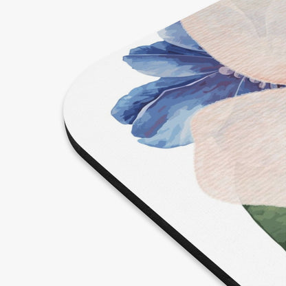 Floral Open Book Mouse Pad – Watercolor Garden Desk Mat