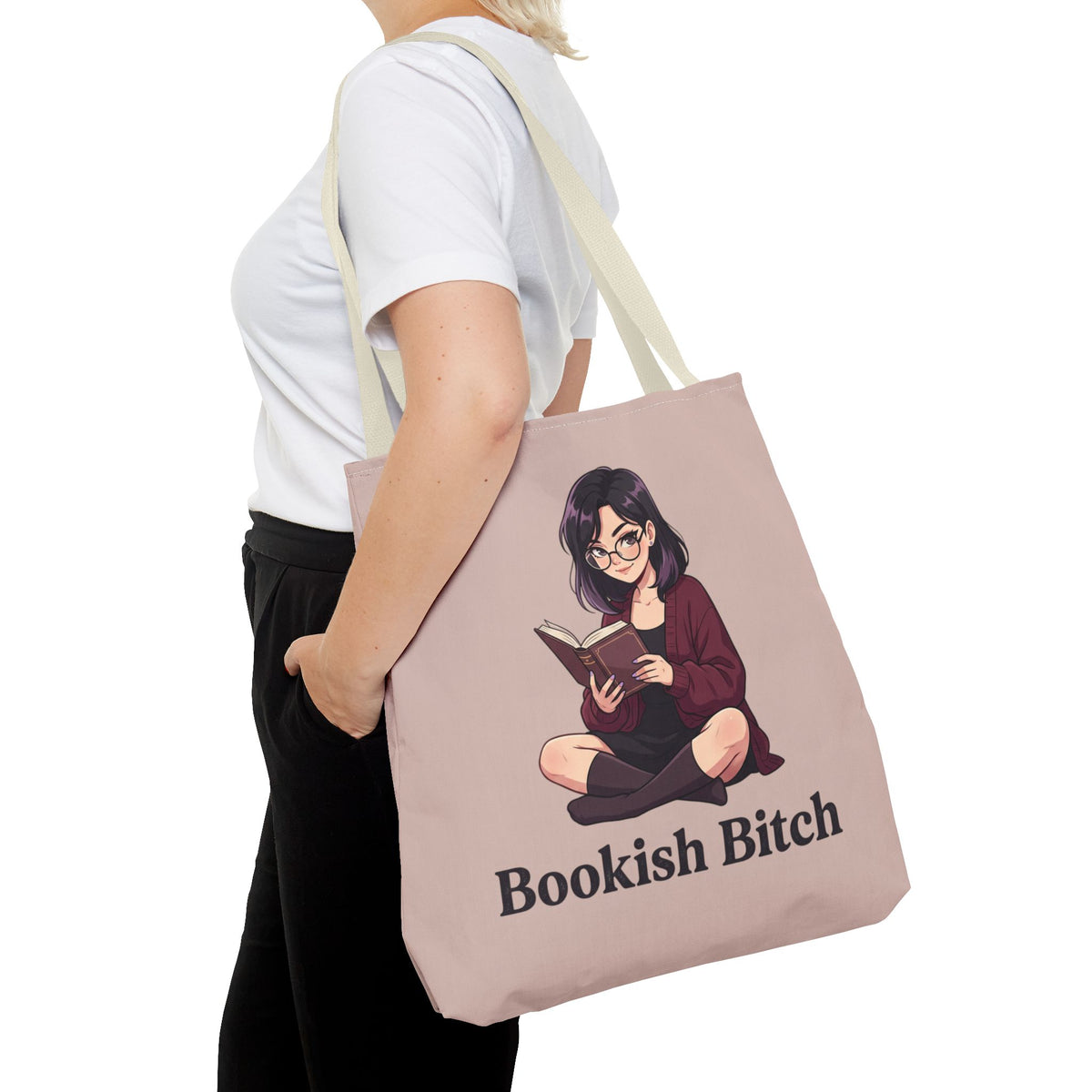 Bookish Bitch Tote Bag — Cute Reading Girl Literary Tote