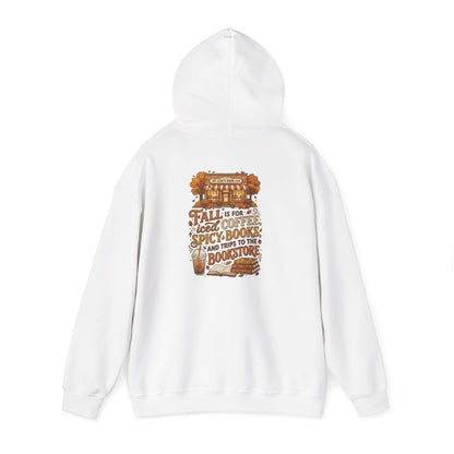 Fall Vibes Hoodie — 'Fall is for Cozy Coffee, Spicy Boots & Trips to the Bookstore' Pullover