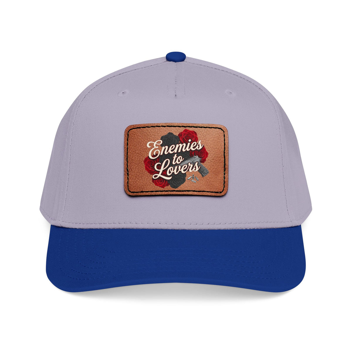 Enemies to Lovers Leather Patch Baseball Cap — Romantic Novelty Trucker Hat