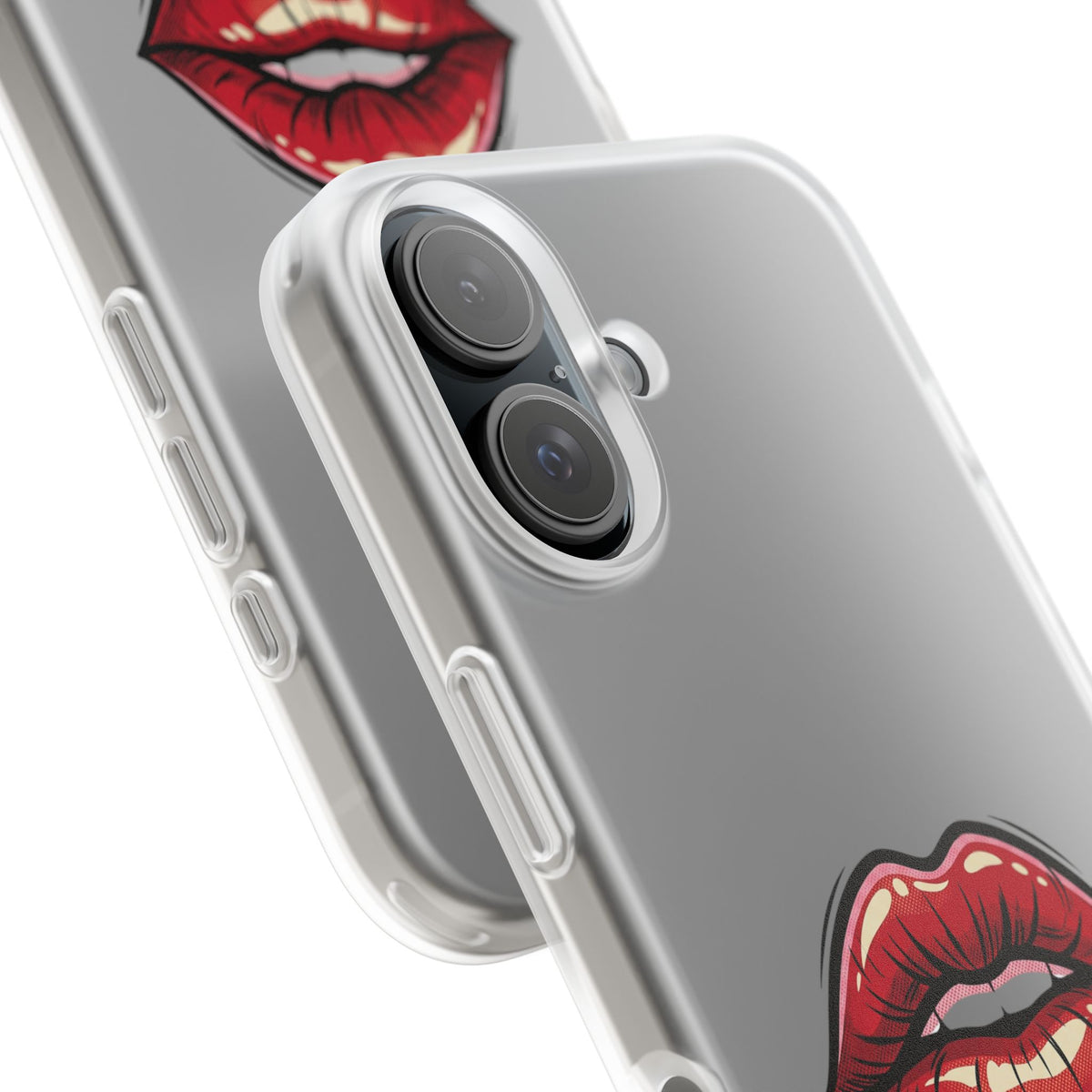 Phone Case — 'Good Girls Read Bad Books' Red Lips Slim Flexi Case