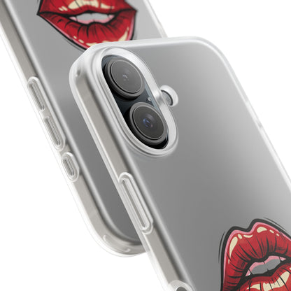 Phone Case — 'Good Girls Read Bad Books' Red Lips Slim Flexi Case