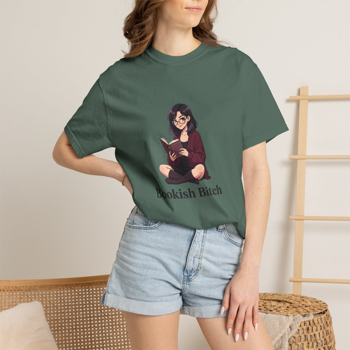 Bookish Bitch T-Shirt — Cute Reading Girl Graphic Tee for Book Lovers