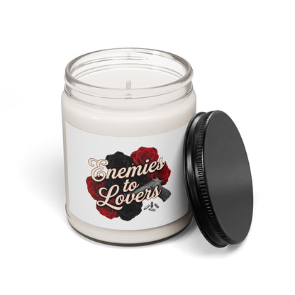 Enemies to Lovers Scented Soy Candle – 9oz Romantic Rose Aromatherapy