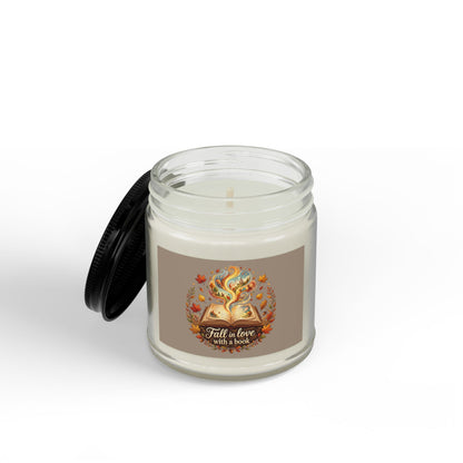 Fall in Love with a Book Soy Candle — Amber Jar Scented Candle (4oz & 9oz)