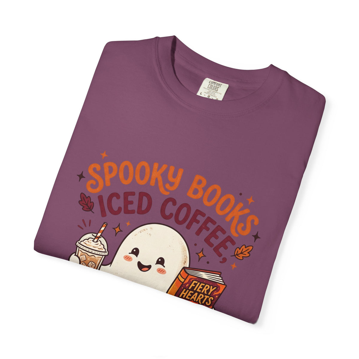 Spooky Books, Iced Coffee and Fall Nights T-Shirt