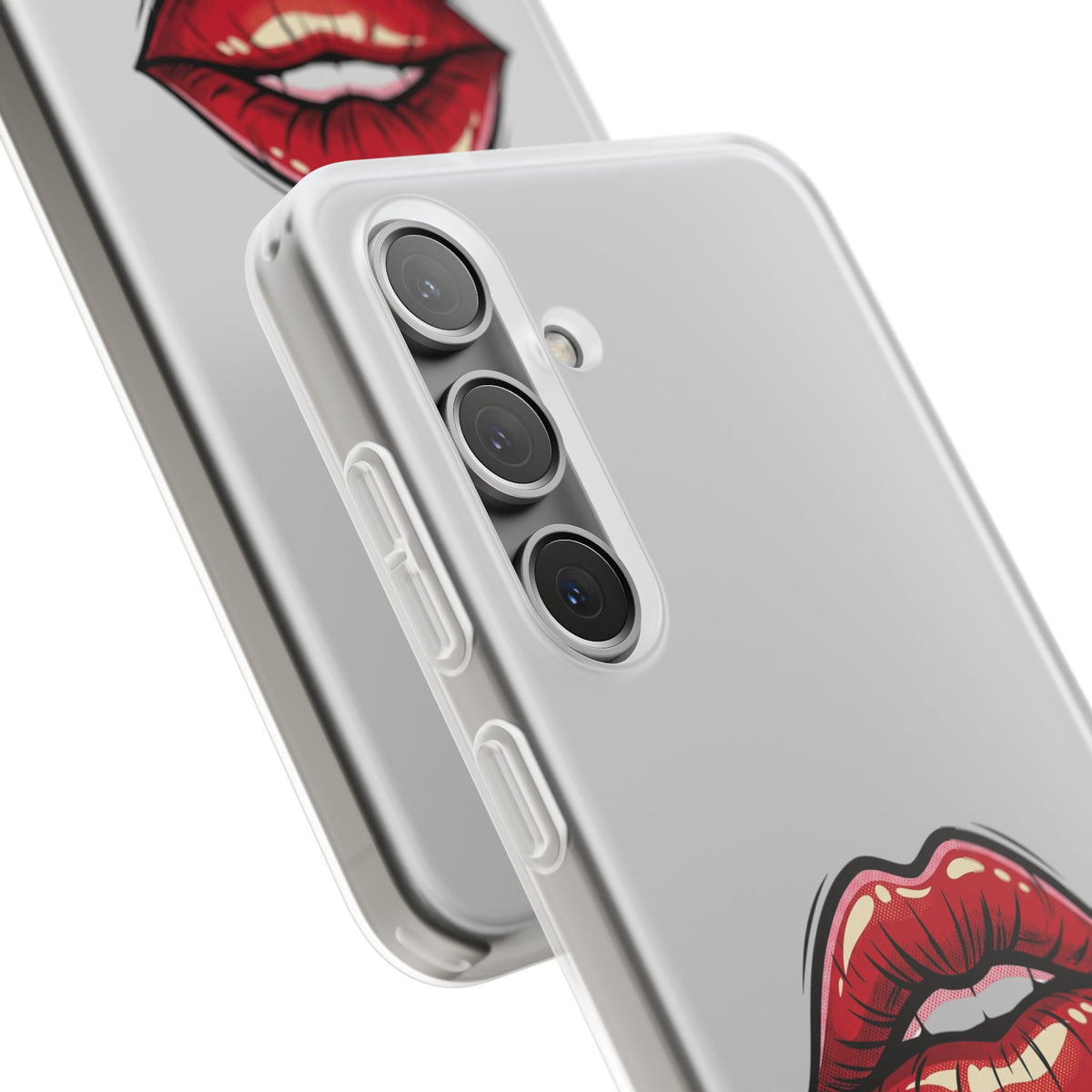 Phone Case — 'Good Girls Read Bad Books' Red Lips Slim Flexi Case