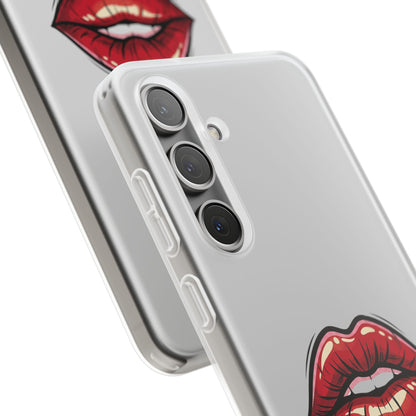 Phone Case — 'Good Girls Read Bad Books' Red Lips Slim Flexi Case