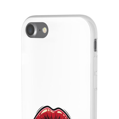 Phone Case — 'Good Girls Read Bad Books' Red Lips Slim Flexi Case