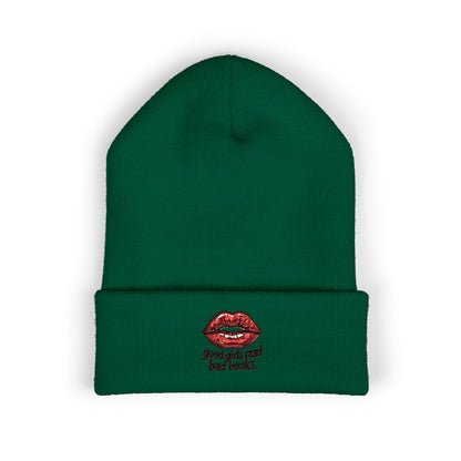 Embroidered 'Good Girls Read Bad Books' Cuffed Beanie