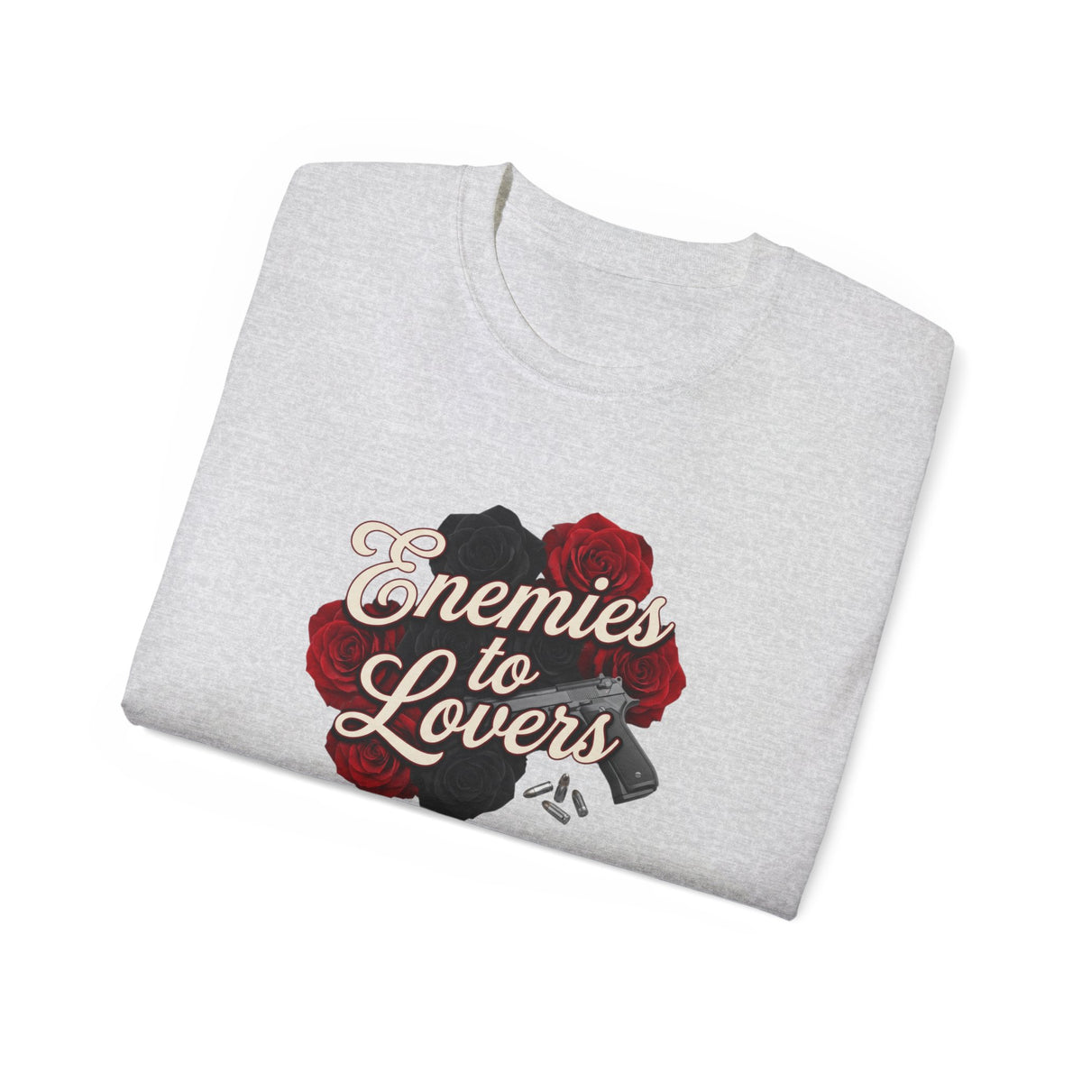 Enemies to Lovers Tee — Romantic Rose Graphic Shirt