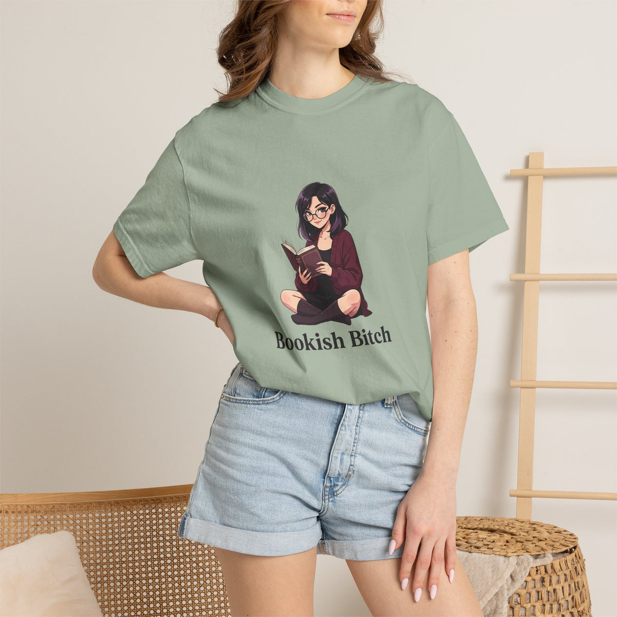 Bookish Bitch T-Shirt — Cute Reading Girl Graphic Tee for Book Lovers