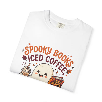 Spooky Books, Iced Coffee and Fall Nights T-Shirt