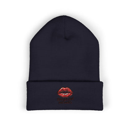 Embroidered 'Good Girls Read Bad Books' Cuffed Beanie