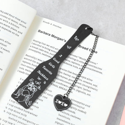 Tyqour Dark Romance Bookmarks, Funny Book Marks for Reading Women, Dark Romance Merch, Metal Bookmark Gift for Book Lovers Books Accessories