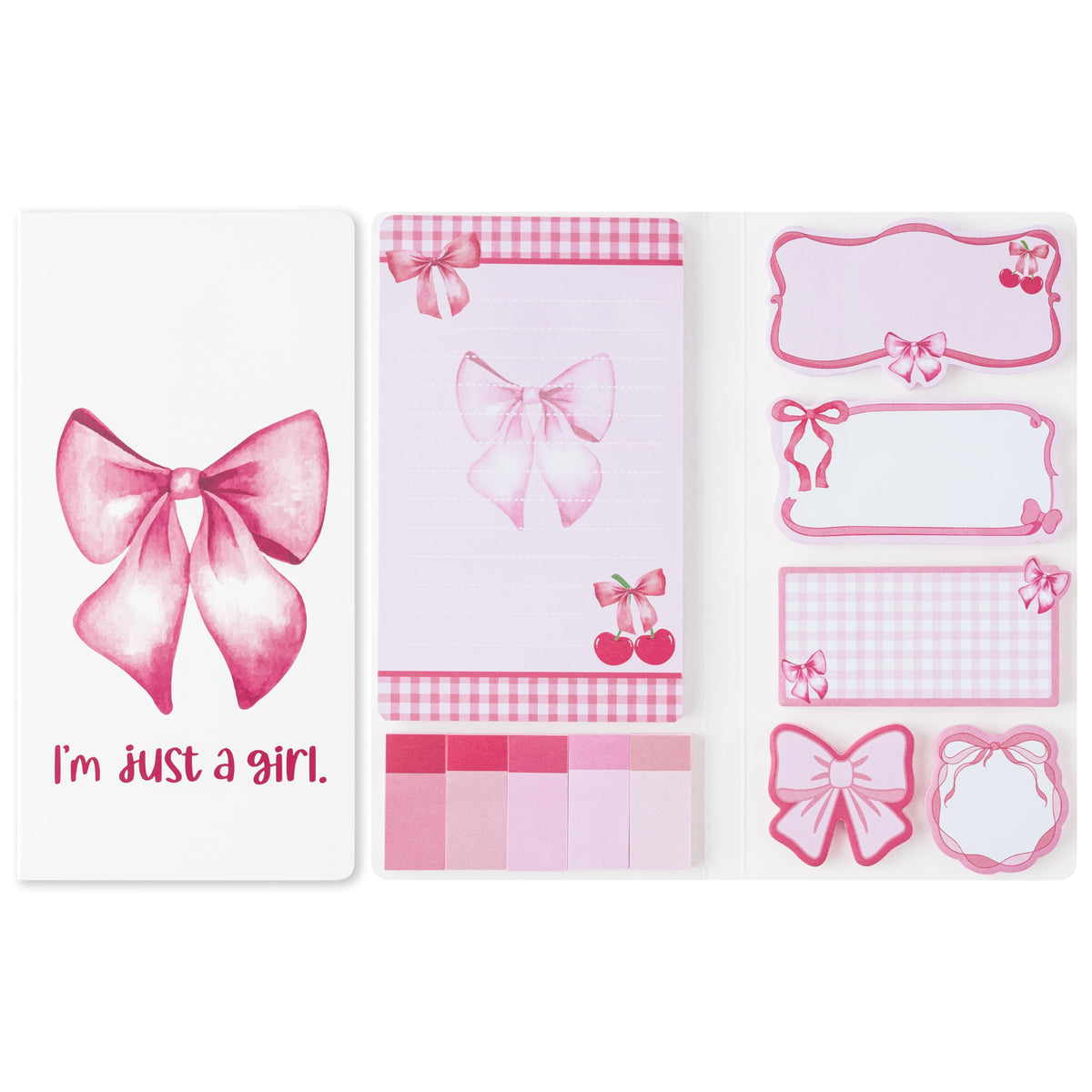 Xqumoi Let Me Read in Peace Dark Romance Sticky Notes Set - 550 Sheets Rose Skull Self-Stick Note Pads Dark Romance Book Lovers Gift Divider Tabs Bundle Writing Memo Pad for Teens Adults