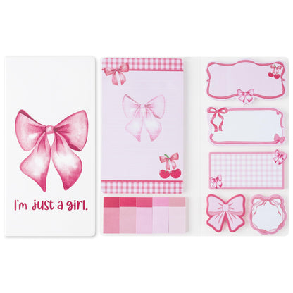 Xqumoi Let Me Read in Peace Dark Romance Sticky Notes Set - 550 Sheets Rose Skull Self-Stick Note Pads Dark Romance Book Lovers Gift Divider Tabs Bundle Writing Memo Pad for Teens Adults