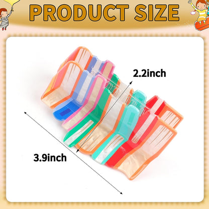 Doneace Book Hair Claw Clips Back To School Hair Clips for Thin Hair Funny Teacher Hair Jaw Barrettes Cute Hair Accessories for Women Book Lovers Teachers Appreaction Present