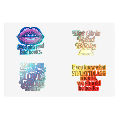 Book Lover Sticker Sheet —