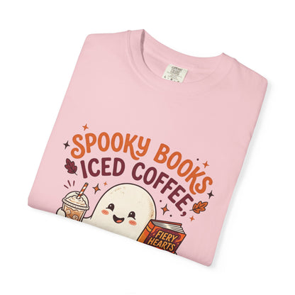 Spooky Books, Iced Coffee and Fall Nights T-Shirt