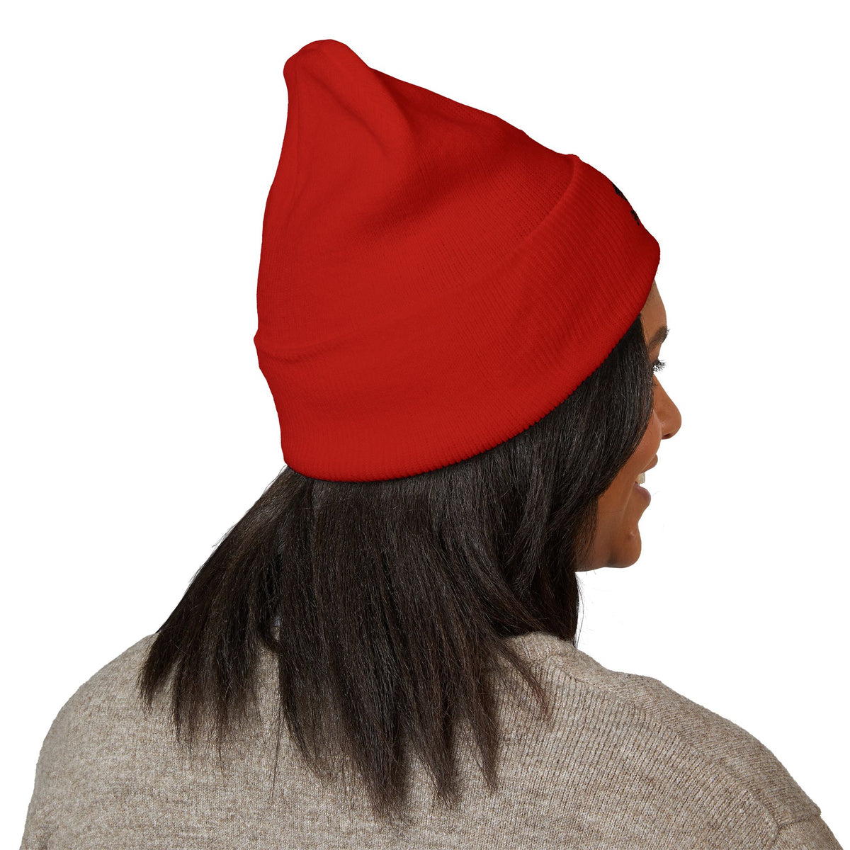 Embroidered 'Good Girls Read Bad Books' Cuffed Beanie