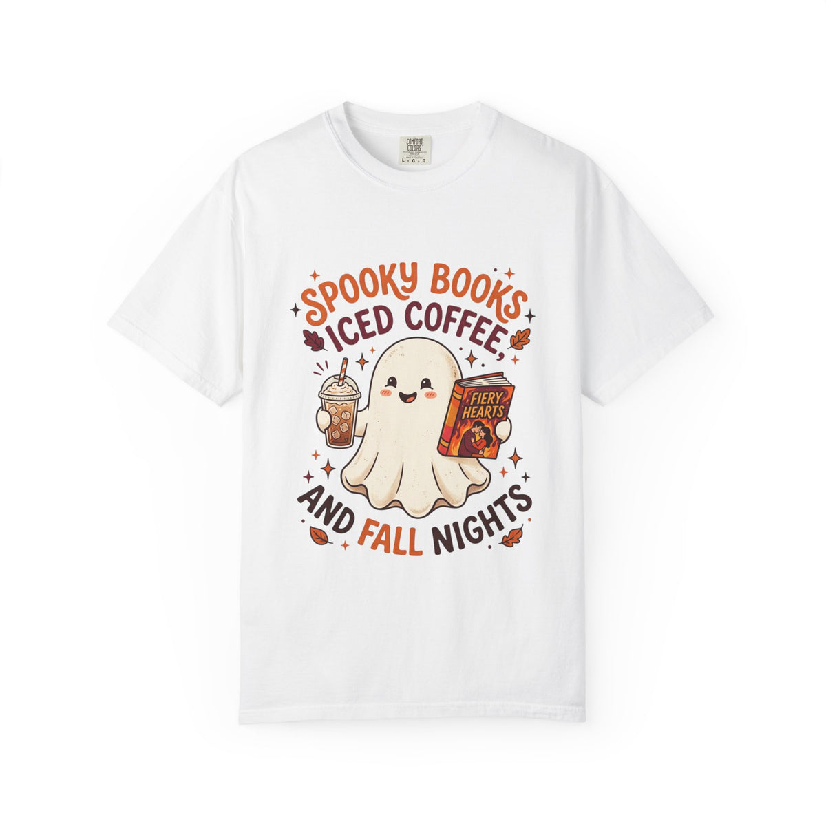 Spooky Books, Iced Coffee and Fall Nights T-Shirt
