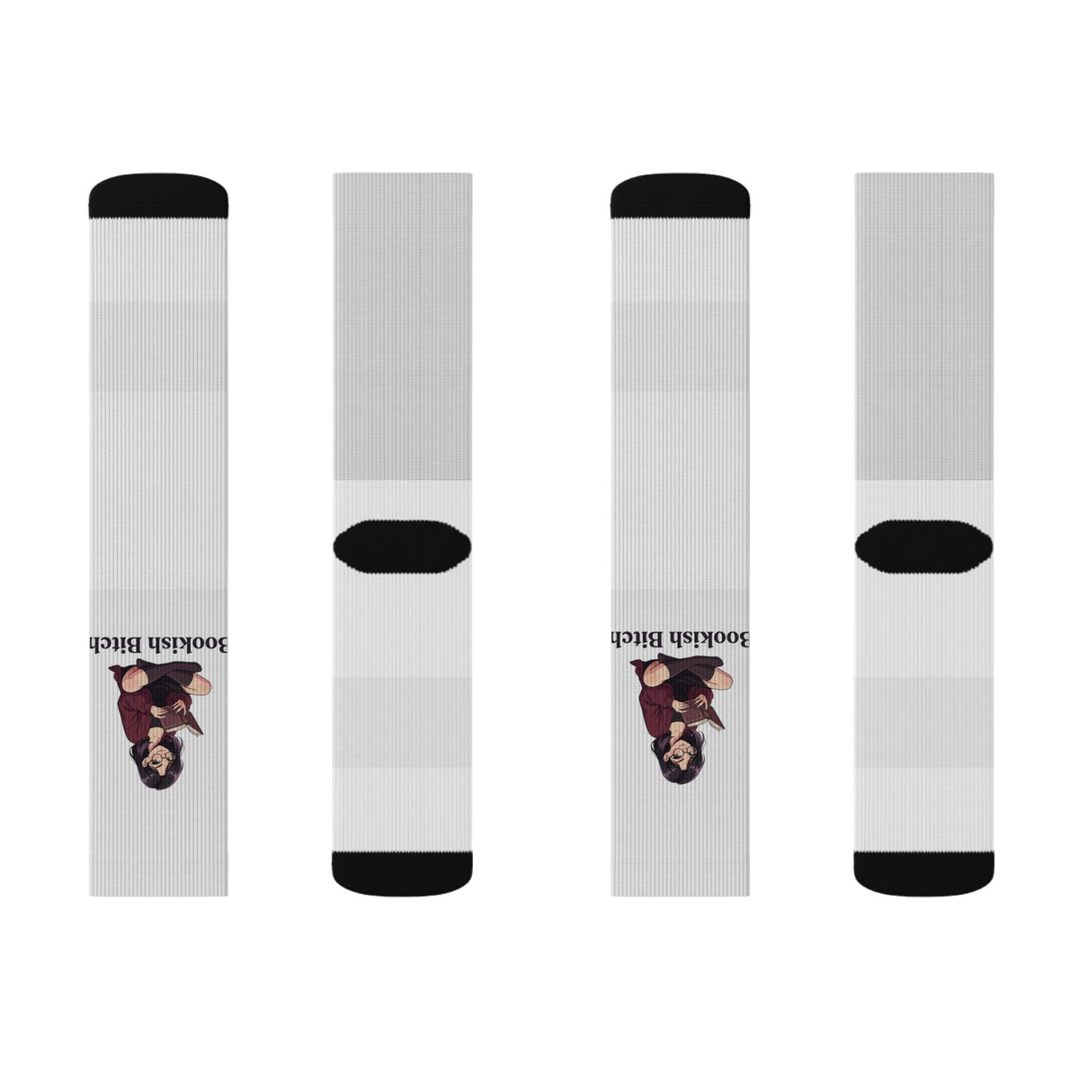 Graphic Socks — 'Boo'tiful Bitch' Sublimated Crew Socks