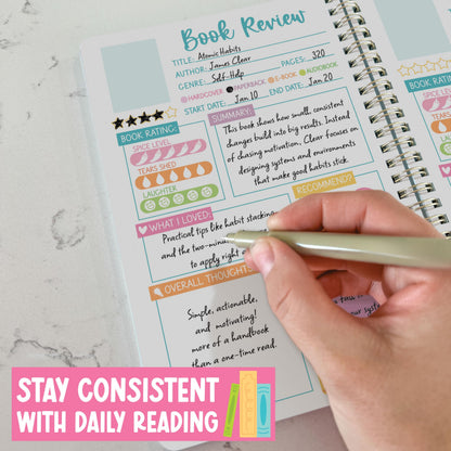 Reading Journal for Women - Book Journal Reading Log Spiral