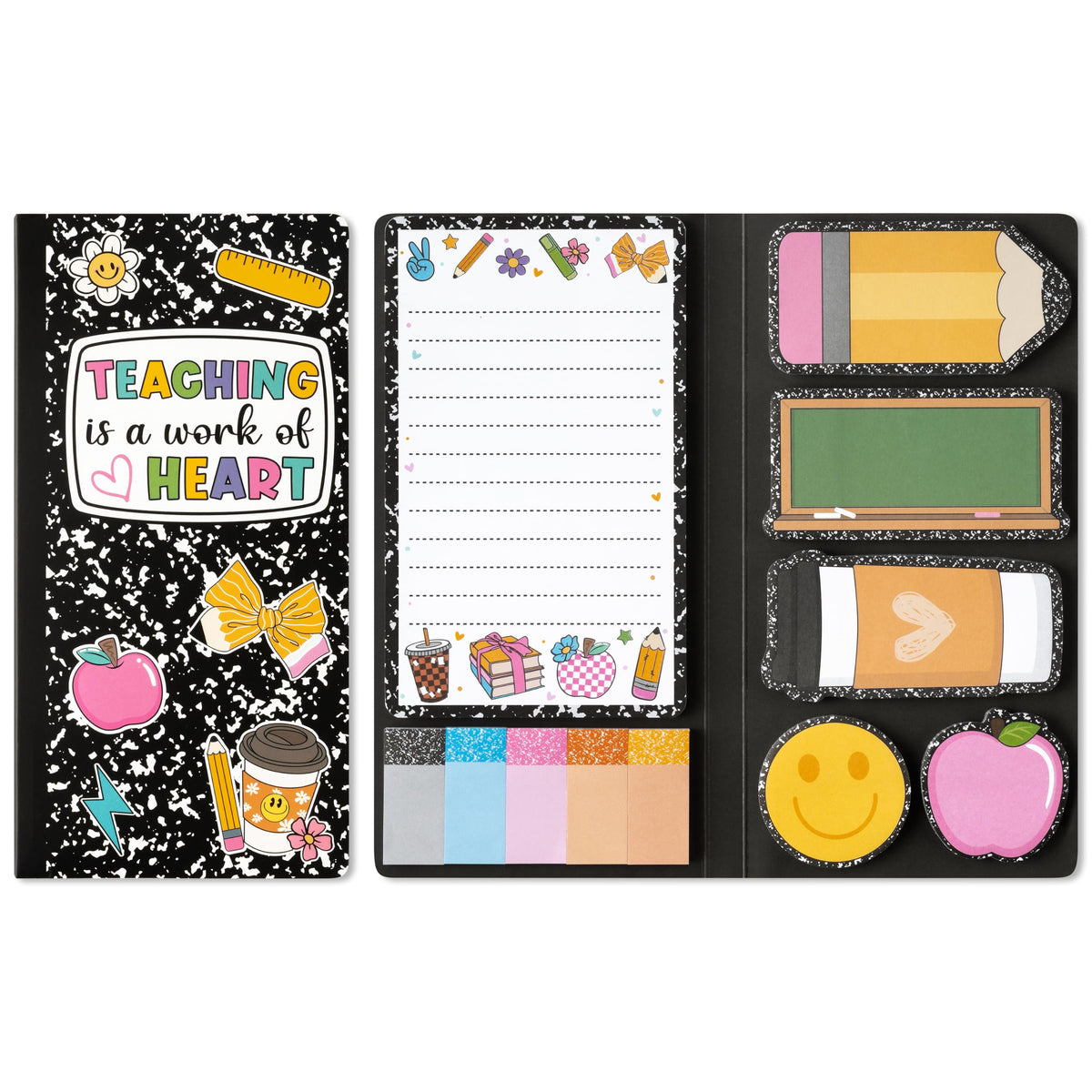 Xqumoi Let Me Read in Peace Dark Romance Sticky Notes Set - 550 Sheets Rose Skull Self-Stick Note Pads Dark Romance Book Lovers Gift Divider Tabs Bundle Writing Memo Pad for Teens Adults