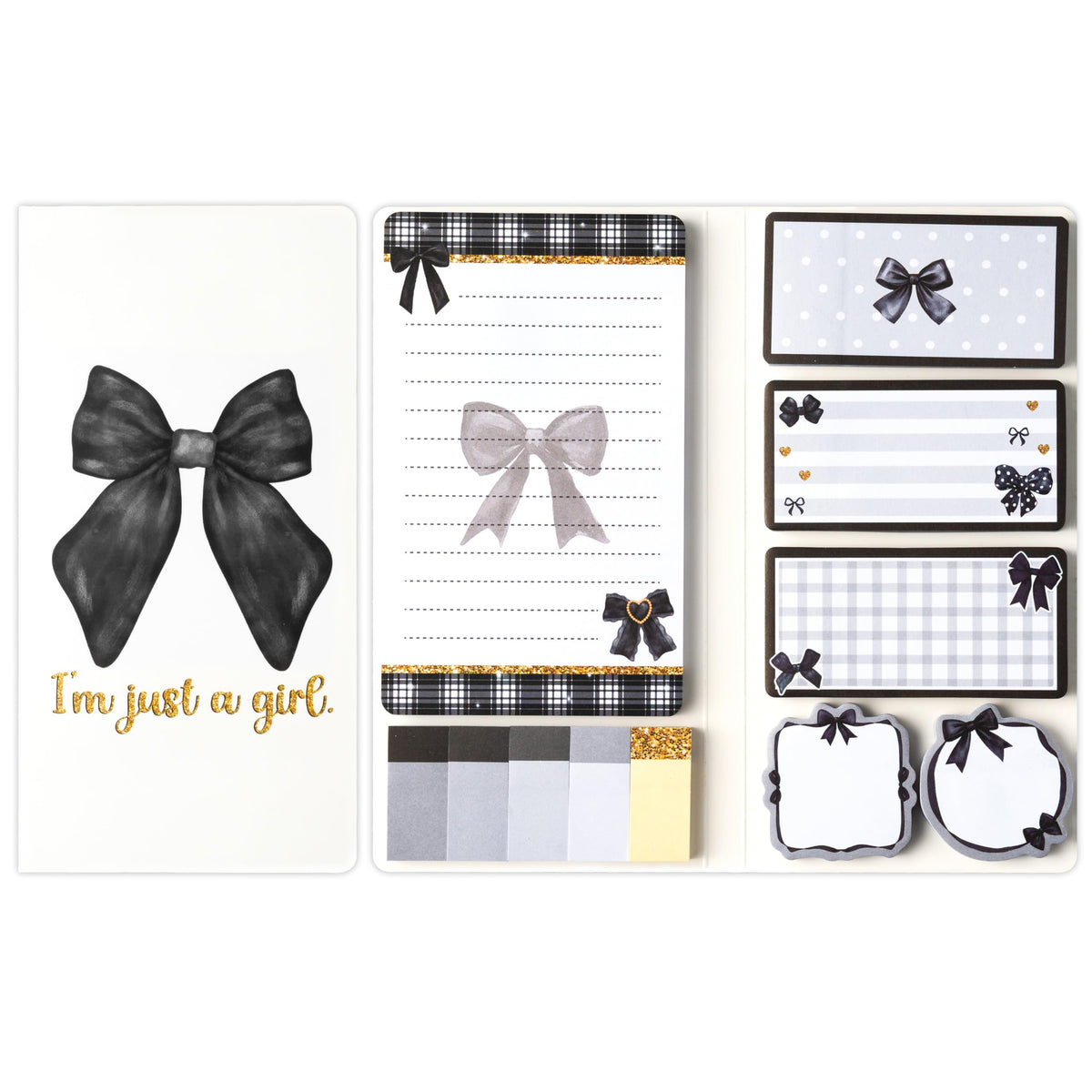 Xqumoi Let Me Read in Peace Dark Romance Sticky Notes Set - 550 Sheets Rose Skull Self-Stick Note Pads Dark Romance Book Lovers Gift Divider Tabs Bundle Writing Memo Pad for Teens Adults