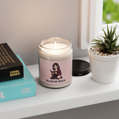 Bookish Bitch Scented Soy Candle — 9oz Literary Gift Candle for Readers