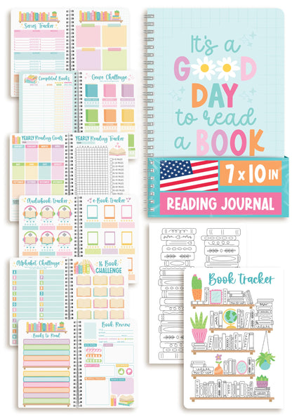 Reading Journal for Women - Book Journal Reading Log Spiral