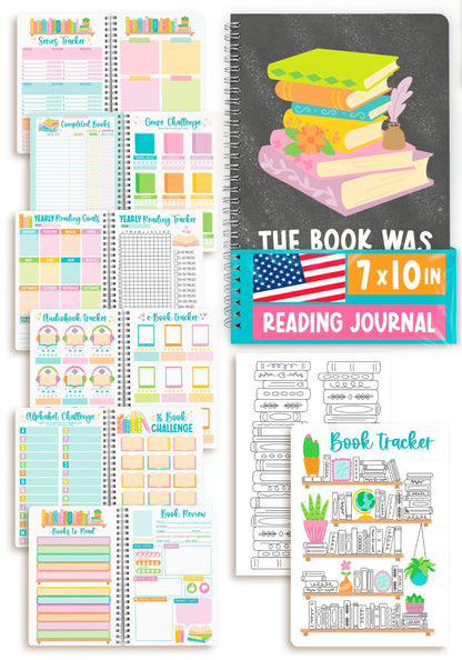 Reading Journal for Women - Book Journal Reading Log Spiral