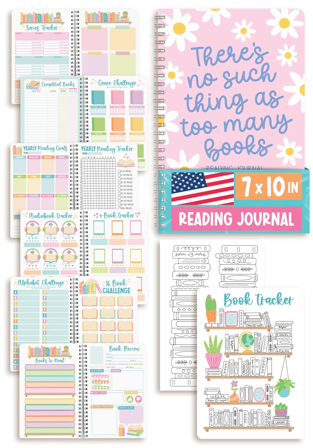 Reading Journal for Women - Book Journal Reading Log Spiral