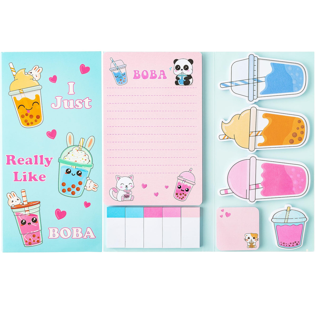 Xqumoi Let Me Read in Peace Dark Romance Sticky Notes Set - 550 Sheets Rose Skull Self-Stick Note Pads Dark Romance Book Lovers Gift Divider Tabs Bundle Writing Memo Pad for Teens Adults