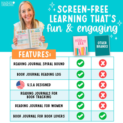 Reading Journal for Women - Book Journal Reading Log Spiral