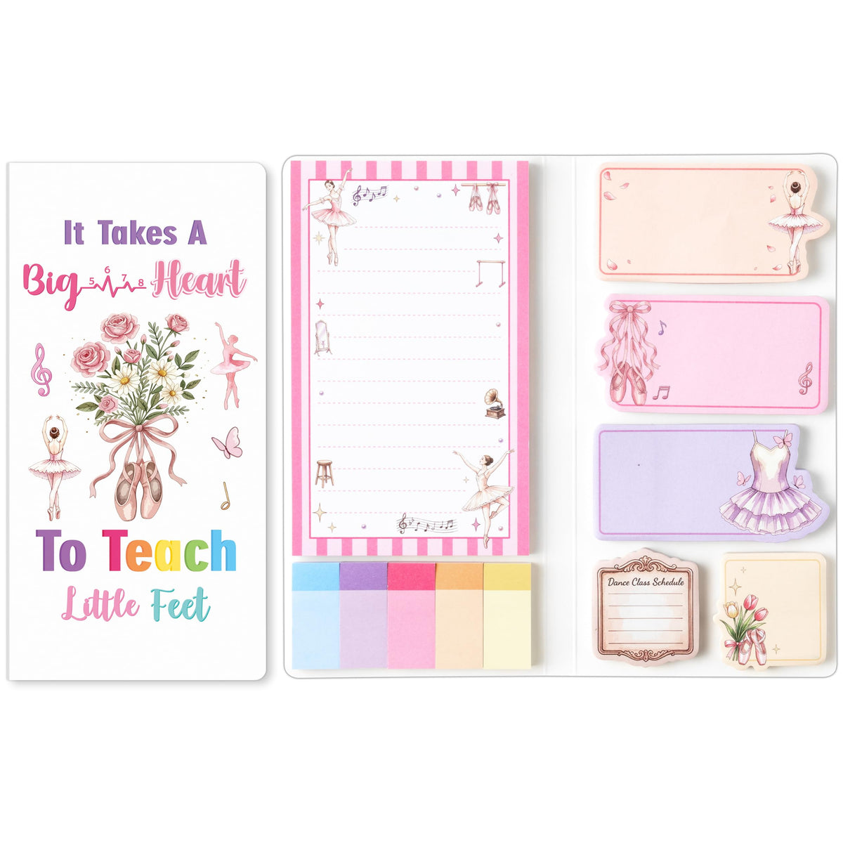 Xqumoi Let Me Read in Peace Dark Romance Sticky Notes Set - 550 Sheets Rose Skull Self-Stick Note Pads Dark Romance Book Lovers Gift Divider Tabs Bundle Writing Memo Pad for Teens Adults