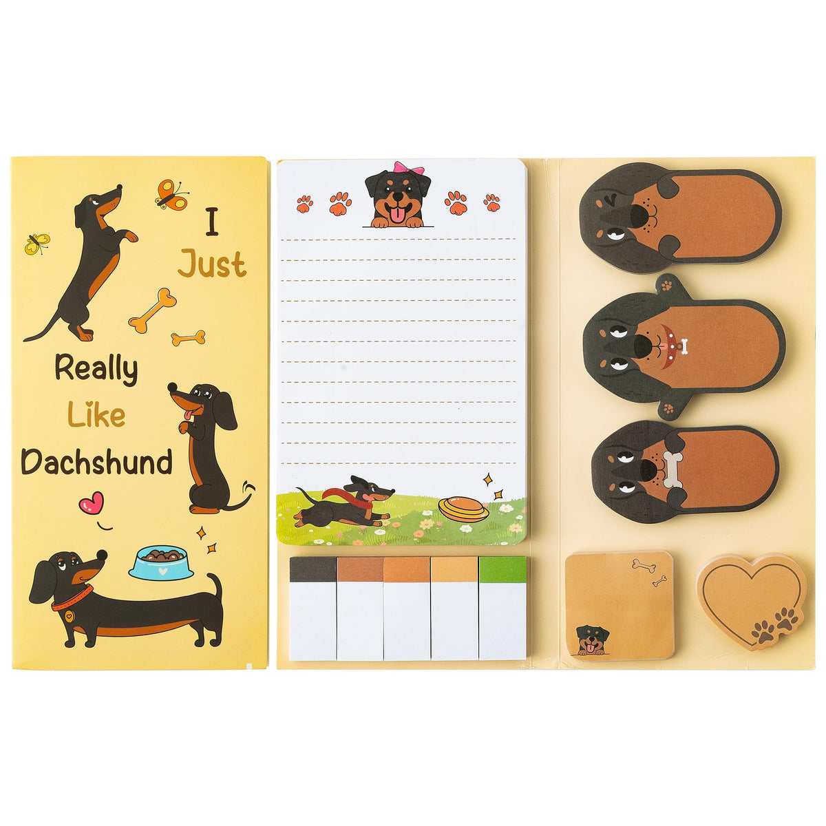 Xqumoi Let Me Read in Peace Dark Romance Sticky Notes Set - 550 Sheets Rose Skull Self-Stick Note Pads Dark Romance Book Lovers Gift Divider Tabs Bundle Writing Memo Pad for Teens Adults