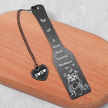 Tyqour Dark Romance Bookmarks, Funny Book Marks for Reading Women, Dark Romance Merch, Metal Bookmark Gift for Book Lovers Books Accessories