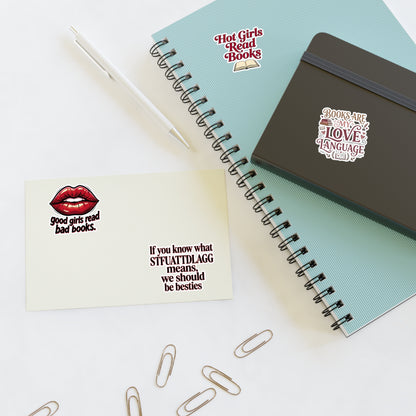 Book Lover Sticker Sheet —