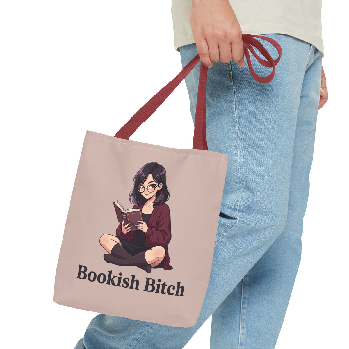 Bookish Bitch Tote Bag — Cute Reading Girl Literary Tote