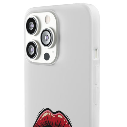 Phone Case — 'Good Girls Read Bad Books' Red Lips Slim Flexi Case