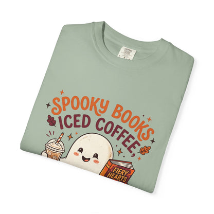 Spooky Books, Iced Coffee and Fall Nights T-Shirt