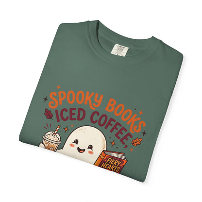 Spooky Books, Iced Coffee and Fall Nights T-Shirt