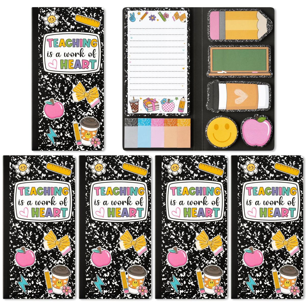 Xqumoi Let Me Read in Peace Dark Romance Sticky Notes Set - 550 Sheets Rose Skull Self-Stick Note Pads Dark Romance Book Lovers Gift Divider Tabs Bundle Writing Memo Pad for Teens Adults