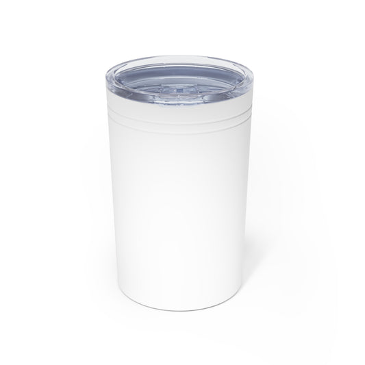 11oz Insulated Tumbler — “If Romance Won’t Make It, Make It Dark” Red Splatter Design