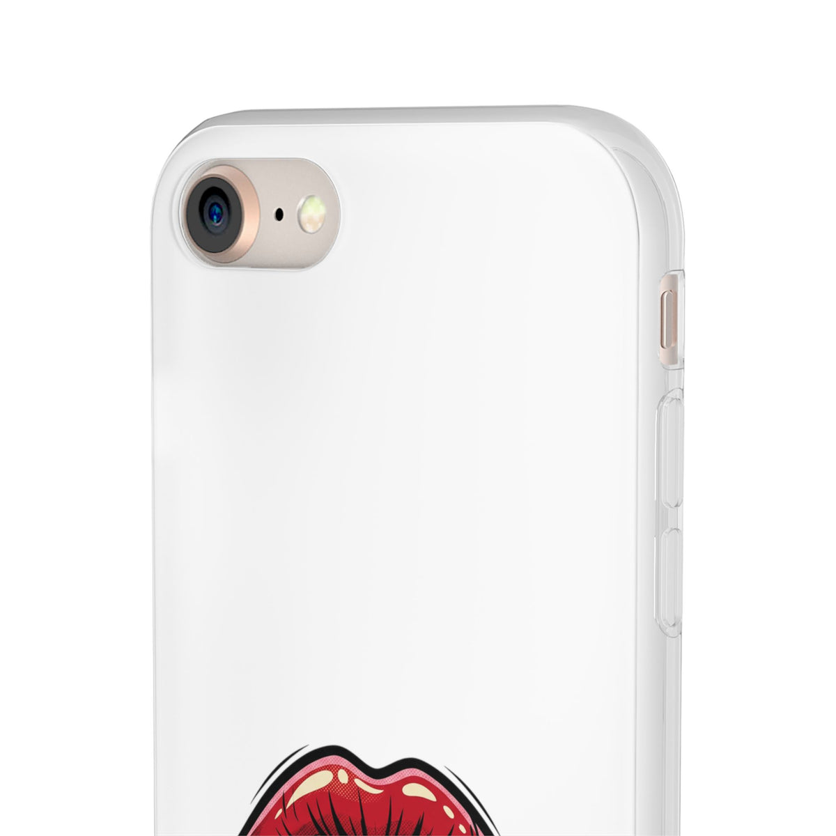 Phone Case — 'Good Girls Read Bad Books' Red Lips Slim Flexi Case