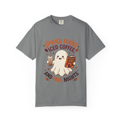 Spooky Books, Iced Coffee and Fall Nights T-Shirt